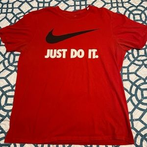 Nike swoosh Just Do It t shirt